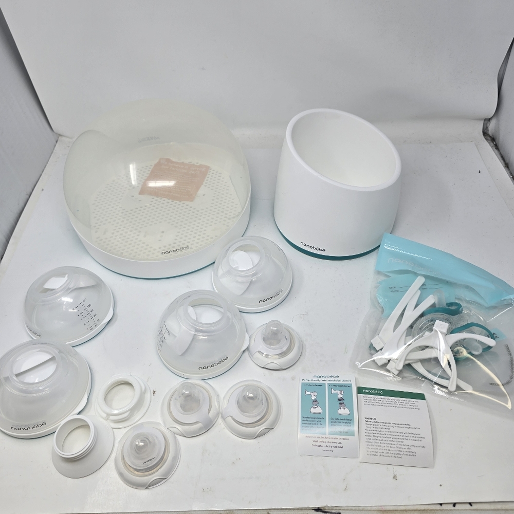 Nanobebe Baby Bottle Starter Set with Warmer & Pacifier Pumping Attachements